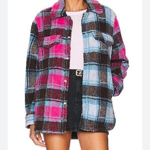Tahlah Plaid Button-Up Shaket Jacket